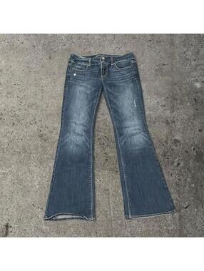 Women's Y2K American Eagle dark wash bootcut denim jeans